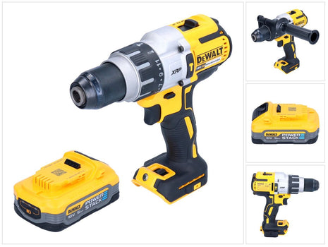 Taladro percutor inalámbrico DeWalt DCD 996 N 18 V 95 Nm sin escobillas + 1x batería Powerstack 5,0 Ah - sin cargador