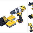 DeWalt DCD 996 H2 Perceuse-visseuse à percussion sans fil 18 V 95 Nm Brushless + 2x Powerstack batterie 5,0 Ah + chargeur