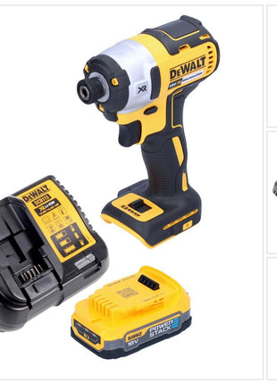 DeWalt DCF 887 E1 Clé à choc sans fil 18 V 205 Nm 1/4'' Brushless + 1x batterie 1,7 Ah + chargeur