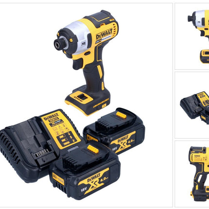 DeWalt DCF 887 M2 Clé à choc sans fil 18 V 205 Nm 1/4'' Brushless + 2x batterie 4,0 Ah + chargeur