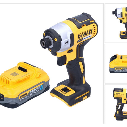 DeWalt DCF 887 N Clé à choc sans fil 18 V 205 Nm 1/4" Brushless + 1x batterie Powerstack 5,0 Ah - sans chargeur