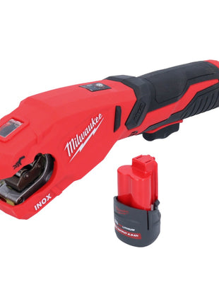 Milwaukee M12 PCSS-251 cortatubos de acero inoxidable a batería 12 V 12 - 28 mm + batería 2,5 Ah - sin cargador