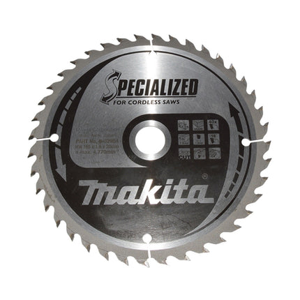 Makita CCF16540E SPECIALIZED lame de scie 165 x 20 mm 40 dents pour bois ( B-32954 )