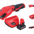 Milwaukee M12 PCSS-601 Coupe-tubes inox sans fil 12 V 12 - 28 mm + 1x batterie 6,0 Ah + chargeur