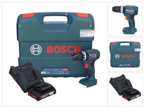 Bosch GSB 18V-45 Professional Akku Schlagbohrschrauber 18 V 45 Nm Brushless + 1x Akku 2,0 Ah + Ladegerät + L-Case