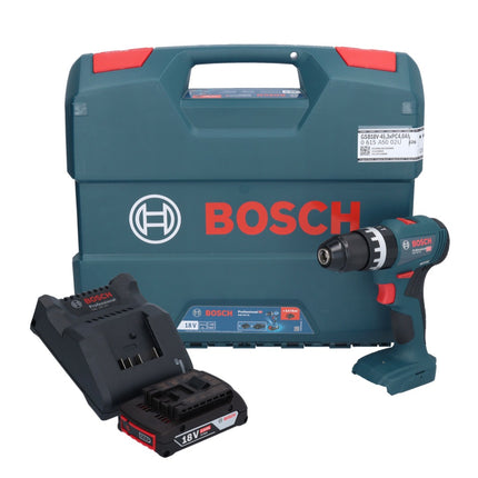 Bosch GSB 18V-45 Professional Perceuse-visseuse à percussion sans fil 18 V 45 Nm Brushless + 1x batterie 2,0 Ah + chargeur + L-Case
