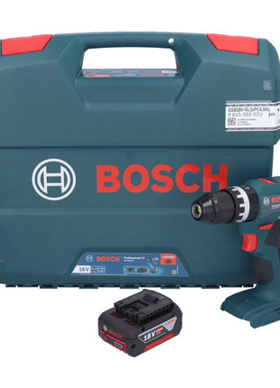 Bosch GSB 18V-45 Taladro percutor inalámbrico profesional 18 V 45 Nm sin escobillas + 1x batería 4,0 Ah + estuche L - sin cargador