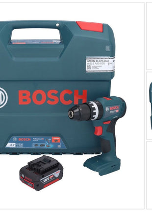 Bosch GSB 18V-45 Profesjonalna akumulatorowa wiertarko-wkrętarka udarowa 18 V 45 Nm bezszczotkowa + 1x akumulator 4,0 Ah + walizka L - bez ładowarki