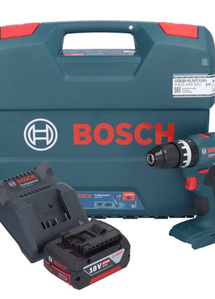 Bosch GSB 18V-45 Professional Perceuse-visseuse à percussion sans fil 18 V 45 Nm Brushless + 1x batterie 4,0 Ah + chargeur + L-Case