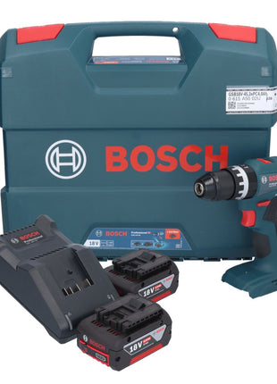 Bosch GSB 18V-45 Professional taladro percutor inalámbrico 18 V 45 Nm sin escobillas + 2x baterías 5,0 Ah + cargador + maletín L