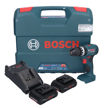 Bosch GSB 18V-45 Professional Perceuse-visseuse à percussion sans fil 18 V 45 Nm Brushless + 2x batterie ProCORE 4,0 Ah + chargeur + L-Case