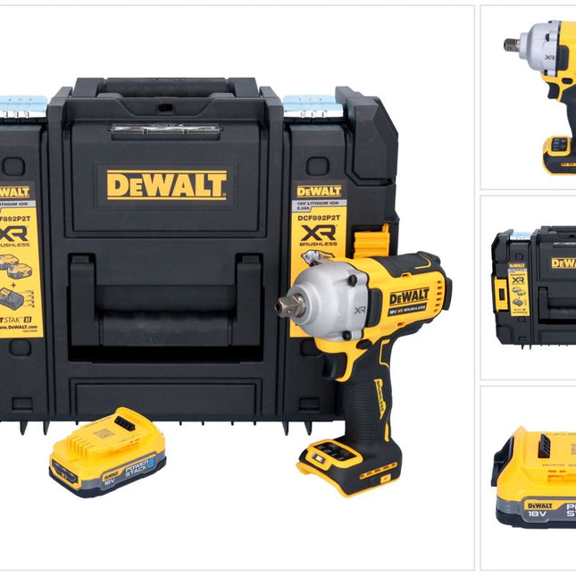 DeWalt DCF 892 NT Clé à choc 18 V 813 Nm 1/2'' Brushless + 1x batterie 1,7 Ah + TSTAK - sans chargeur