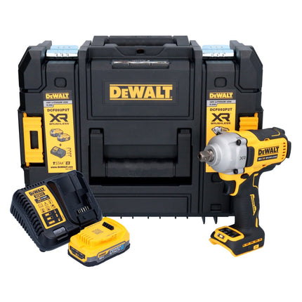 DeWalt DCF 892 E1T Clé à choc 18 V 813 Nm 1/2'' Brushless + 1x batterie 1,7 Ah + chargeur + TSTAK
