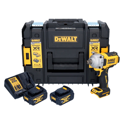 Visseuse à chocs sans fil DeWalt DCF 892 M2T 18 V 813 Nm 1/2" Brushless + 2 batteries 4,0 Ah + chargeur + TSTAK