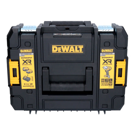 DeWalt DCF 892 NT Clé à choc sans fil 18 V 813 Nm 1/2'' Brushless + 1x batterie Powerstack 5,0 Ah + TSTAK - sans chargeur