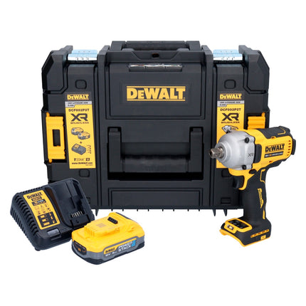 DeWalt DCF 892 H1T Clé à choc 18 V 813 Nm 1/2'' Brushless + 1x batterie Powerstack 5,0 Ah + chargeur + TSTAK