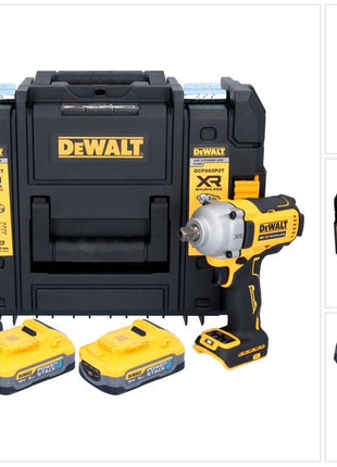 DeWalt DCF 892 H2T Clé à choc 18 V 813 Nm 1/2'' Brushless + 2x Powerstack batterie 5,0 Ah + chargeur + TSTAK