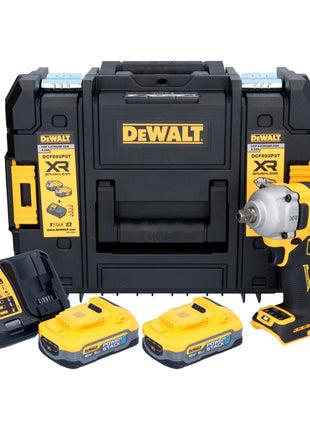 DeWalt DCF 892 H2T Clé à choc 18 V 813 Nm 1/2'' Brushless + 2x Powerstack batterie 5,0 Ah + chargeur + TSTAK