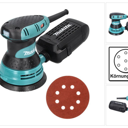 Makita BO 5031 Ponceuse excentrique 300 watts 125 mm + 50x papier abrasif K320