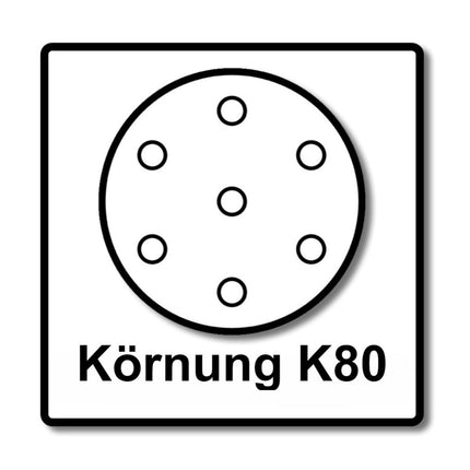 Makita BO 5031 Ponceuse excentrique 300 watts 125 mm + 50x papier abrasif K80 + Makpac