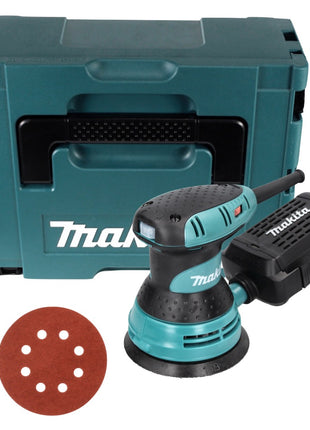 Makita BO 5031 Exzenterschleifer 300 Watt 125 mm + 50x Schleifpapier K320 + Makpac