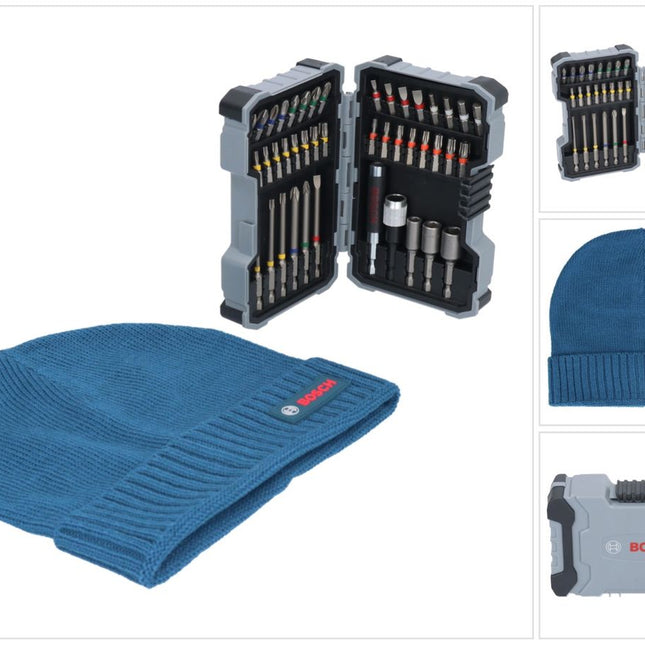 Bosch 43 pcs. Jeu d'embouts de vissage Extra Hard 1/4'' + casquette / bonnet Bosch gratuit ( 0615997658 )