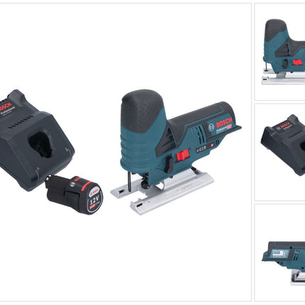 Bosch GST 12V-70 Professional Scie sauteuse sans fil 12 V 70 mm + 1x batterie 2,0 Ah + chargeur