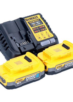 DeWalt DCB 1104 E2 Kit de démarrage sans fil 12 V / 18 V 2x Powerstack batterie 1,7 Ah + chargeur DCB 1104