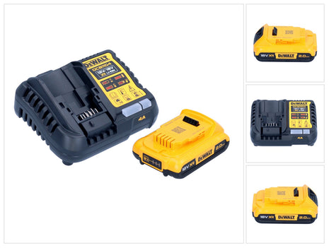 DeWalt DCB 1104 D1 Akku Starter Set 12 V / 18 V 1x Akku 2,0 Ah + DCB 1104 Ladegerät