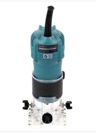 Makita 3710 - 530 W Kantenfräse mit transparenten Führungsschuh und 6 mm Ø - Toolbrothers