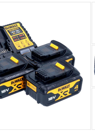 Zestaw startowy akumulatorów DeWalt DCB 1104 M3 12 V / 18 V 3x akumulator 4,0 Ah + ładowarka DCB 1104