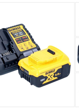 DeWalt DCB 1104 P1 set de arranque con batería 12 V / 18 V 1x batería 5,0 Ah + cargador DCB 1104