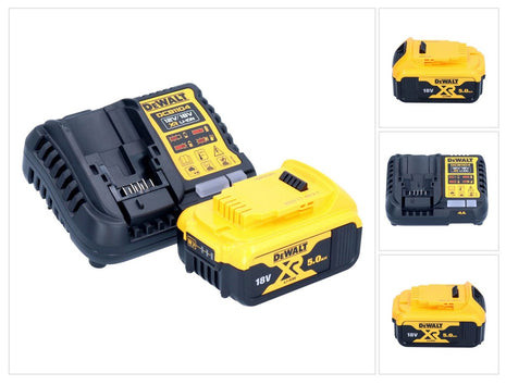 DeWalt DCB 1104 P1 Kit de démarrage sans fil 12 V / 18 V 1x batterie 5,0 Ah + chargeur DCB 1104