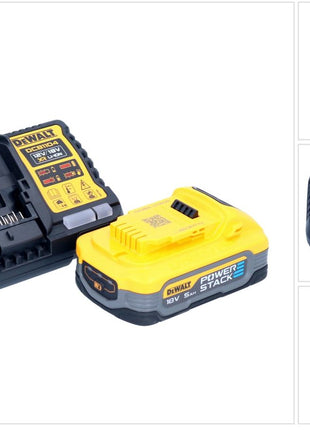 DeWalt DCB 1104 H1 Batterie Starter Set 12 V / 18 V 1x Powerstack Batterie 5.0 Ah + DCB 1104 chargeur