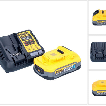DeWalt DCB 1104 H1 Kit de démarrage sans fil 12 V / 18 V 1x batterie Powerstack 5,0 Ah + chargeur DCB 1104