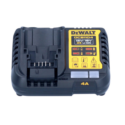 DeWalt DCB 1104 H4 Kit de démarrage sans fil 12 V / 18 V 4x batterie Powerstack 5,0 Ah + chargeur DCB 1104