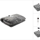 Couverture chauffante Couverture chauffante électrique douillette avec 6 niveaux de puissance Arrêt automatique et protection contre la surchauffe Lavable Gris 180X130 cm