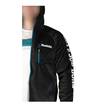 Makita Polar Tec Hoodie veste XL avec capuche travail et loisirs ( 98P214-XL ) 100 % polyester
