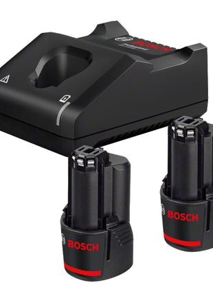 Bosch Professional Kit batterie 12 Volts ( 1600A019R8 ) avec 2x batterie GBA 2,0 Ah + chargeur GAL 12V-40