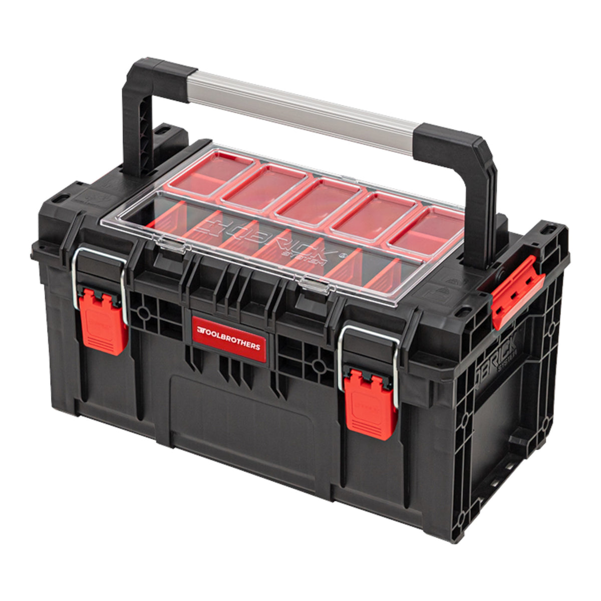 Toolbrothers RHINO XL Mallette à outils ECO Handling+ hauteur L 26 l IP66 avec séparateurs amovibles + boîtes