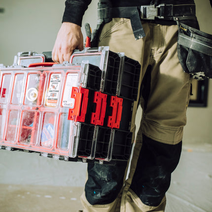 Toolbrothers RHINO L Organizer ECO hauteur XL boîtes 9 l IP54 avec boîtes amovibles