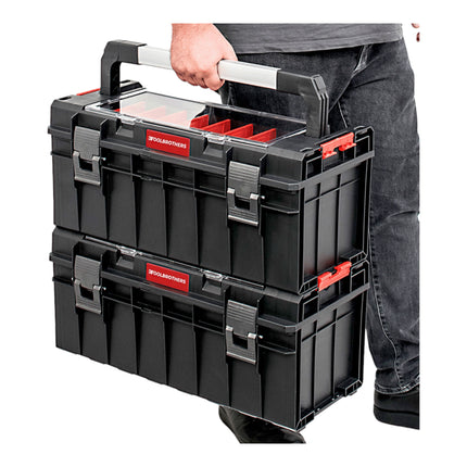 Toolbrothers RHINO Slim mallette à outils ECO Handling+ Long Edition 22 l IP54 + bac à outils