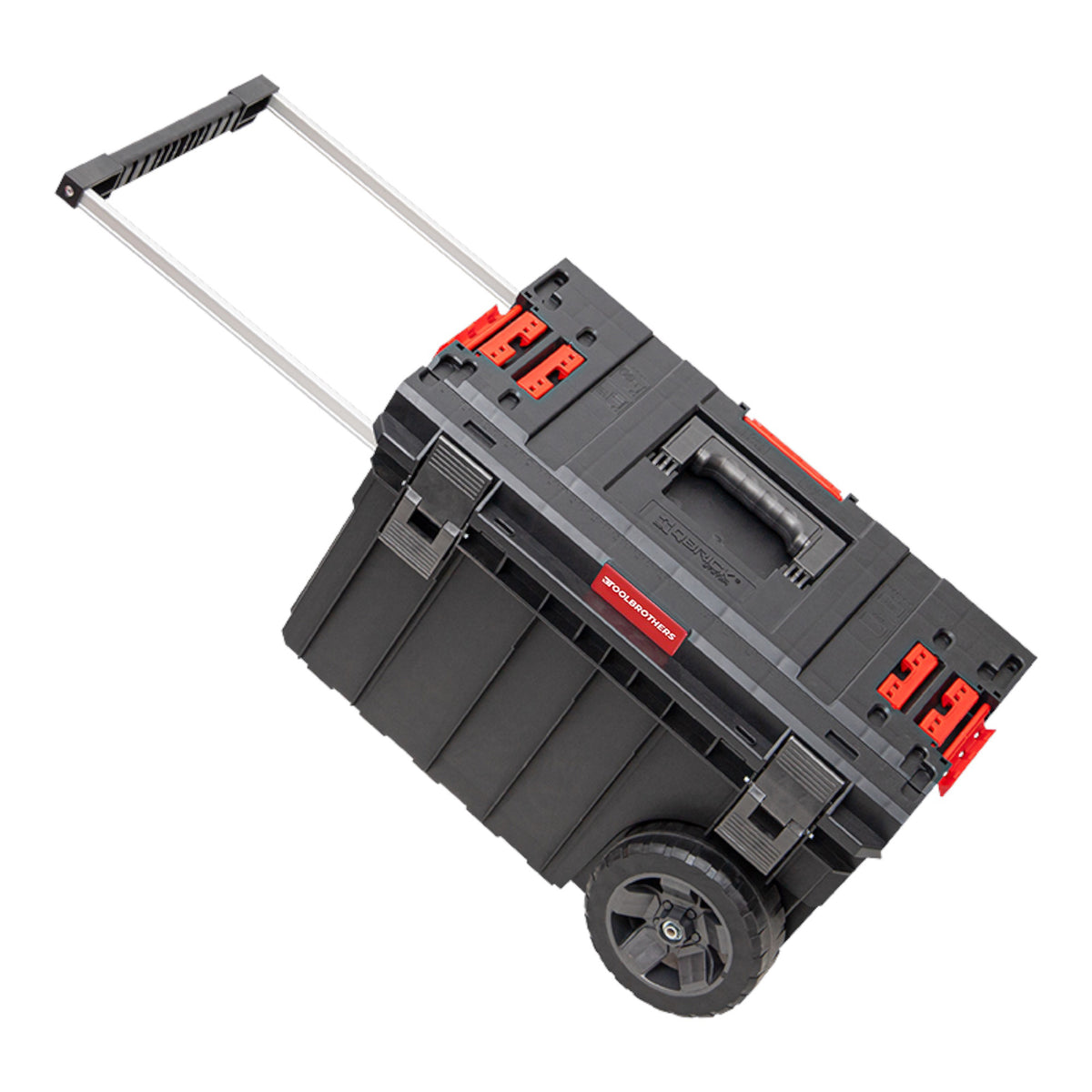 Toolbrothers RHINO XXL Trolley ECO Vario+ 44 l IP66 avec roues sur axe métallique et double poignée télescopique