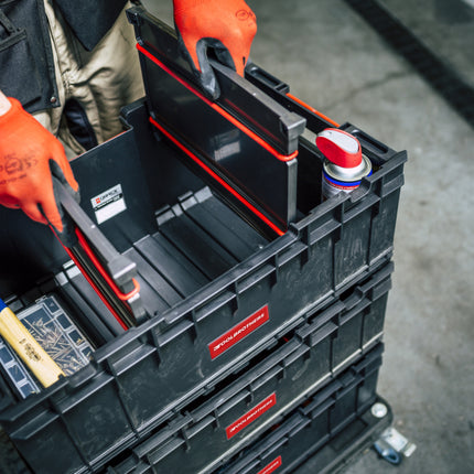 Toolbrothers RHINO XXL boîte à outils ECO Custom 35 l empilable avec séparateurs amovibles