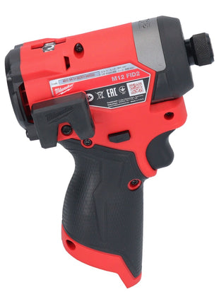 Milwaukee M12 FID2-0 Clé à choc sans fil 12 V 170 Nm 1/4'' Brushless Solo ( 4933479876 ) - sans batterie, sans chargeur