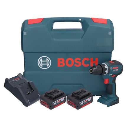 Bosch GSR 18V-55 Professional Perceuse-visseuse sans fil 18 V 55 Nm Brushless + 2x batterie 4,0 Ah + chargeur + L-Case