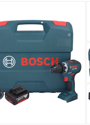 Bosch GSR 18V-55 Profesjonalna akumulatorowa wiertarko-wkrętarka 18 V 55 Nm bezszczotkowa + 1x akumulator 5,0 Ah + ładowarka + walizka L