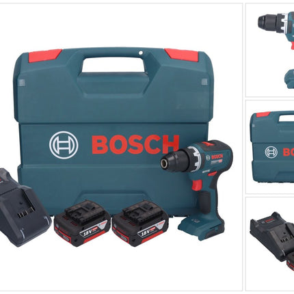 Bosch GSR 18V-55 Professional Perceuse-visseuse sans fil 18 V 55 Nm Brushless + 2x batterie 5,0 Ah + chargeur + L-Case