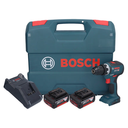 Bosch GSR 18V-55 Professional Perceuse-visseuse sans fil 18 V 55 Nm Brushless + 2x batterie 5,0 Ah + chargeur + L-Case