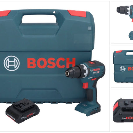 Bosch GSR 18V-55 Professional Perceuse-visseuse sans fil 18 V 55 Nm Brushless + 1x batterie ProCORE 4,0 Ah + L-Case - sans chargeur